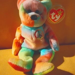 Ty Beanie Baby Peace Bear